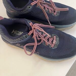 Hoka Women's Athletic Shoes in Navy and Pink